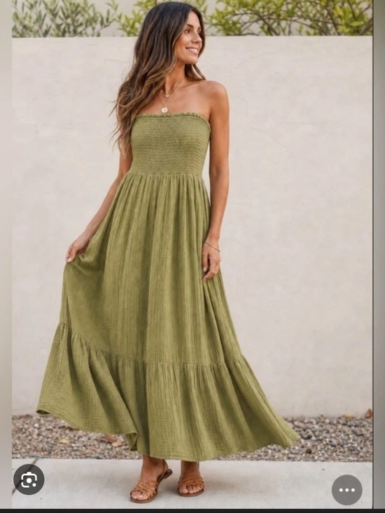 Anthropologie Dresses & Skirts - Nwot Anthropologie Light Blue Smocked Maxi Sundress